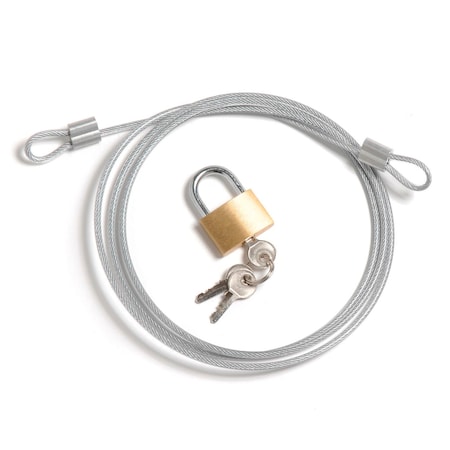 Global Industrial Security Cable Kit-Includes Cable Padlock And 3 Keys 238152